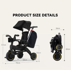 Baby Foldable Stroller © – Lightweight, Safe & Travel-Friendly