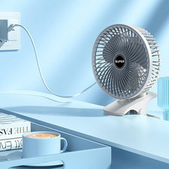 Desk Clip Fan – Portable, Quiet & Powerful Cooling Fan