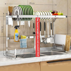 Dish Drying Rack – Space-Saving & Rust-Resistant Kitchen Organizer