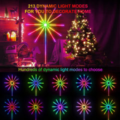 Smart Firework LED Lights – RGB App & Remote Controlled Decorative Lights