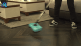 TV Floor Sweeper – 360° Smart Rotating Broom for Dust & Hair