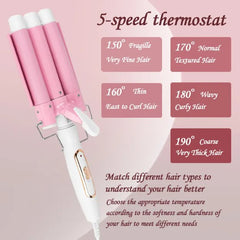 Style Your Hair Effortlessly with the 3-in-1 Electric Heating Hair Curler